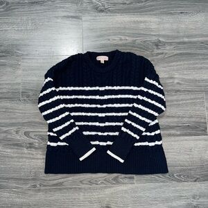 Philosophy Navy Blue Knit Sweater